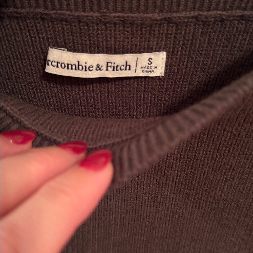 Abercrombie & Fitch Chocolate Long Sleeve Bodysuit - Picture 6 of 6